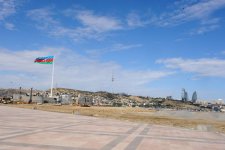 President Ilham Aliyev examines construction progress in 2-4 km section of Baku-Alat highway (PHOTO)